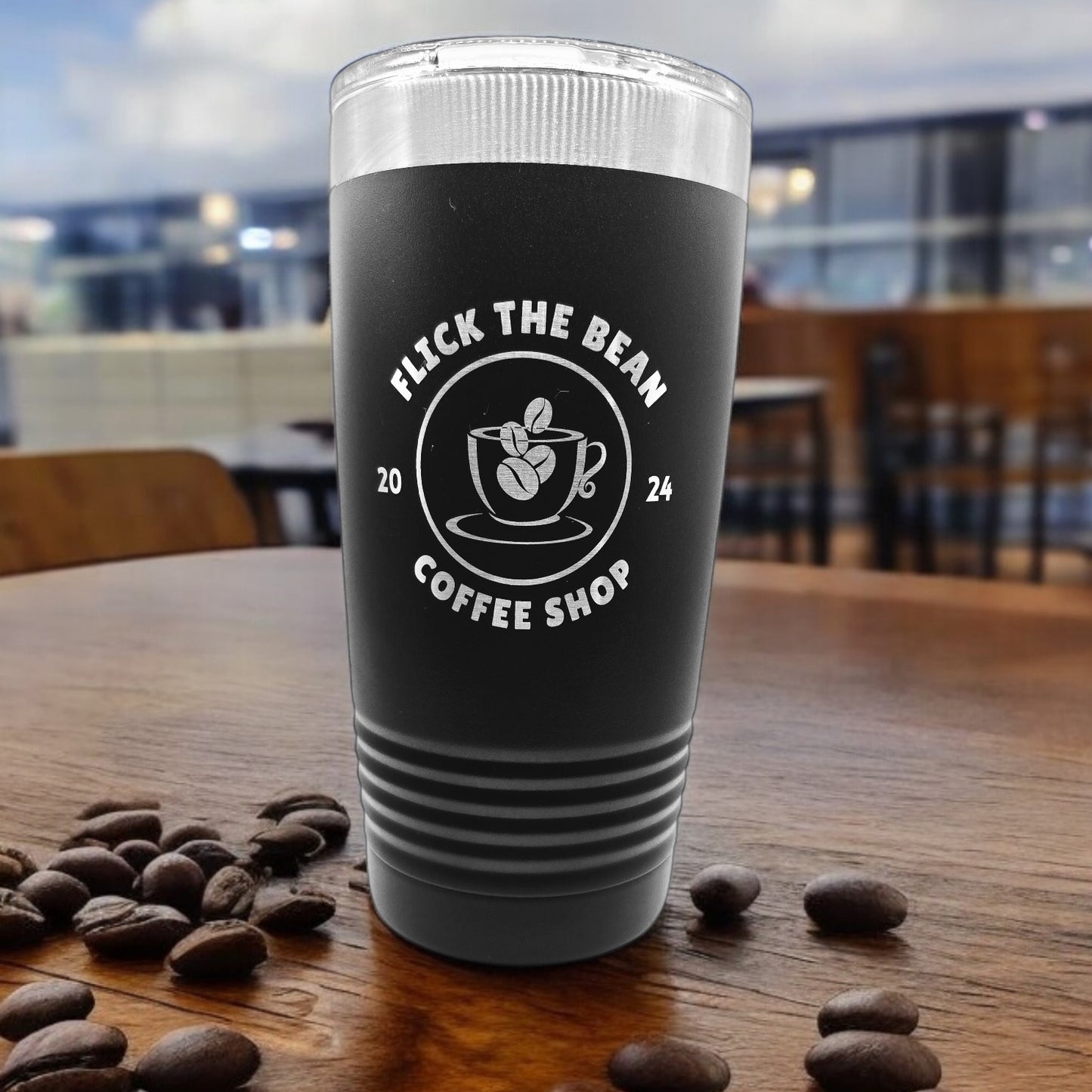 Flick the Bean Coffee Shop Tumbler