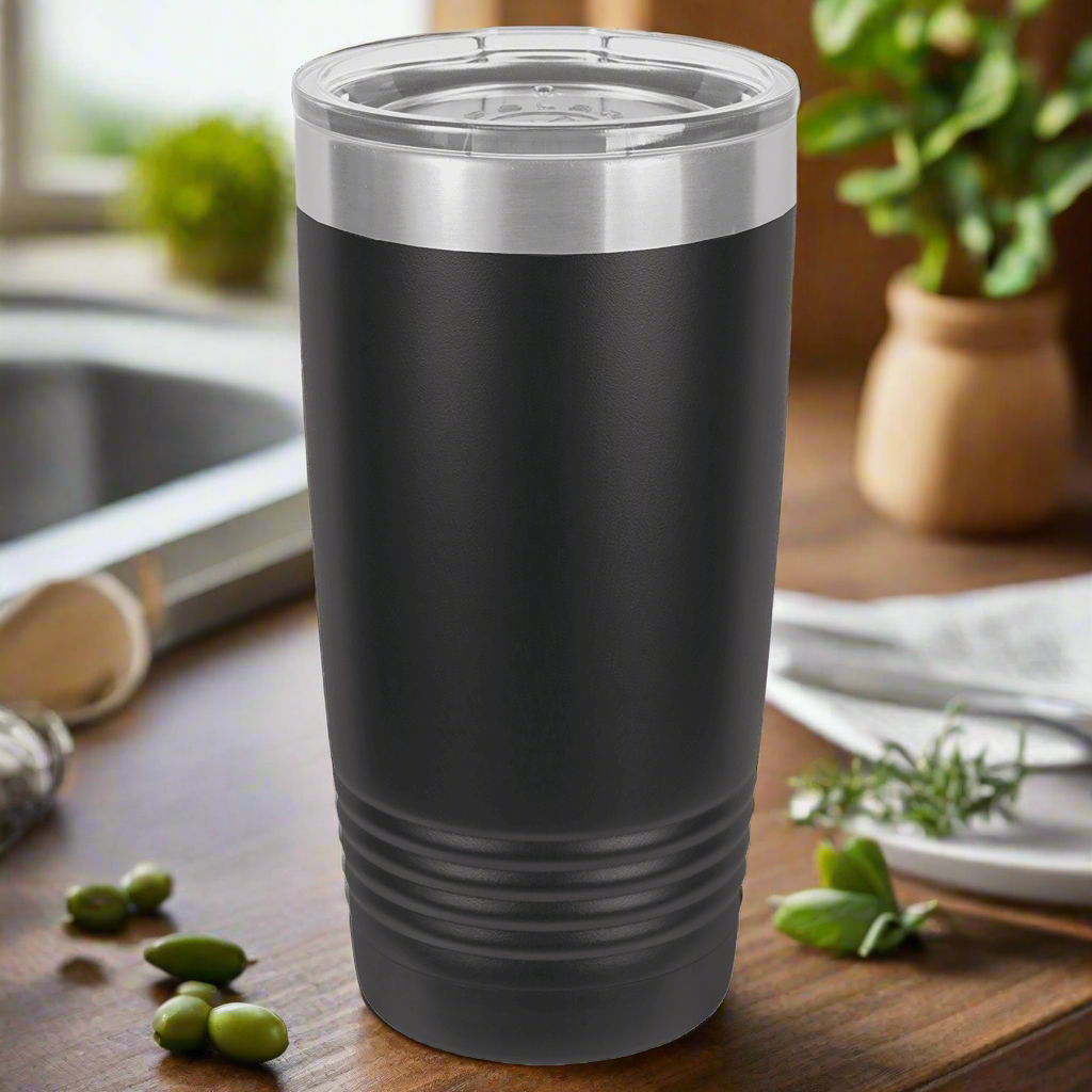 Customized Logo - 20 oz. Ringneck Tumbler with Clear Lid