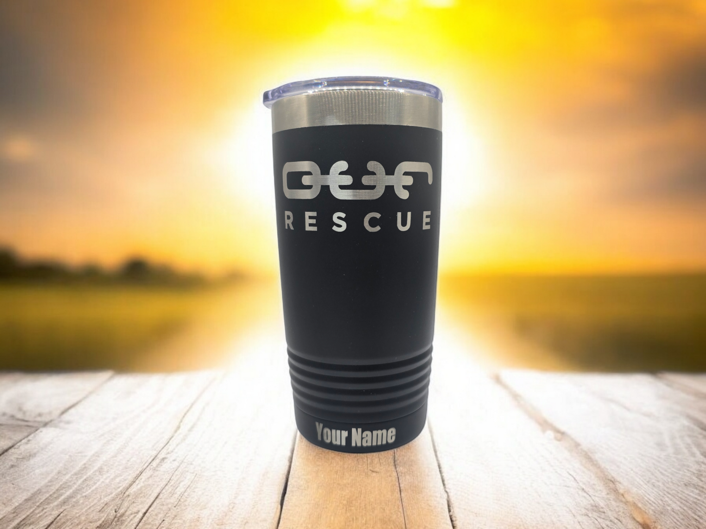 Customized Logo - 20 oz. Ringneck Tumbler with Clear Lid