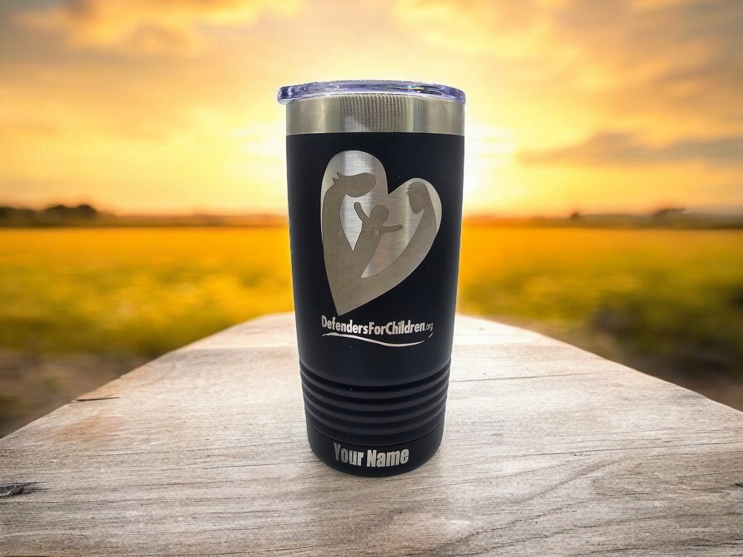 Customized Logo - 20 oz. Ringneck Tumbler with Clear Lid