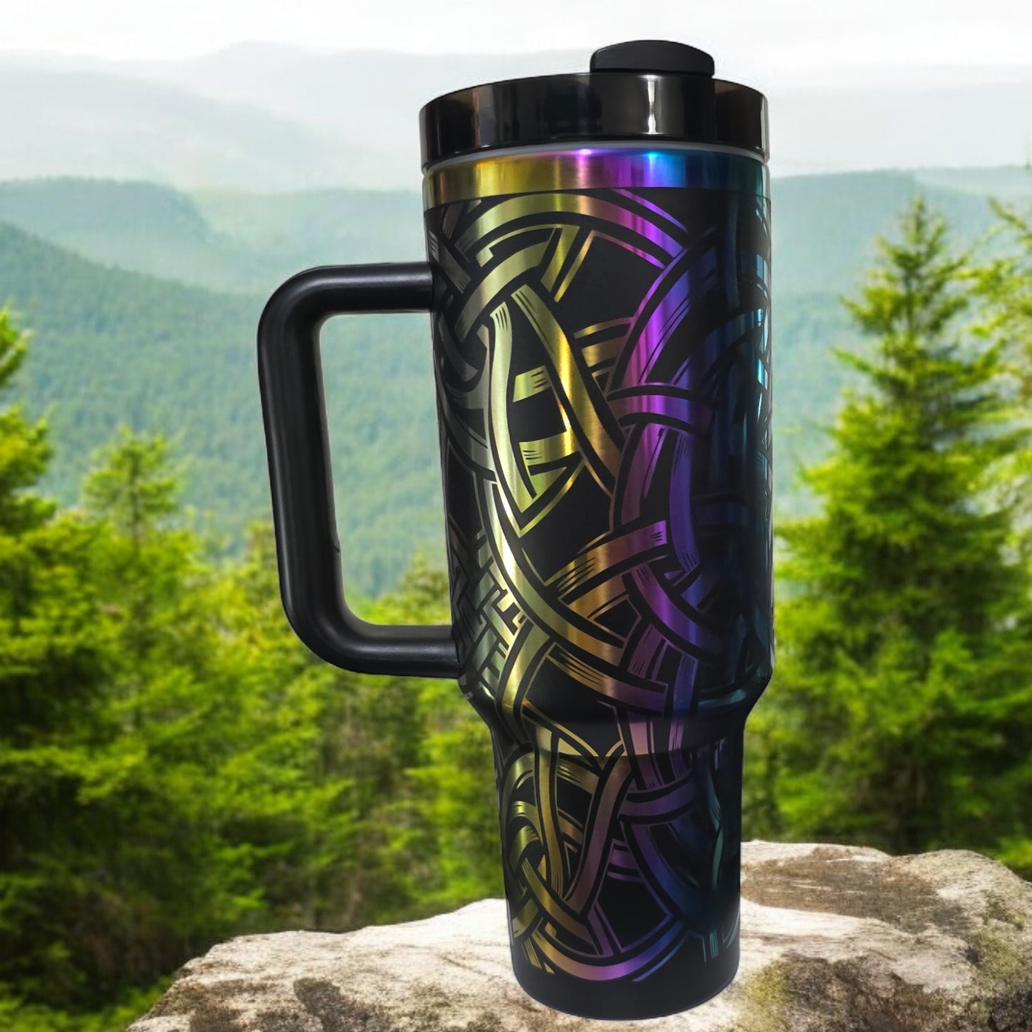 40oz Iridescent Celtic Knotwork Tumbler