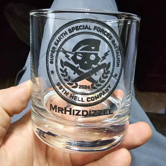 99th Hell Company Helldivers 2 10.5 oz On the Rocks Glass