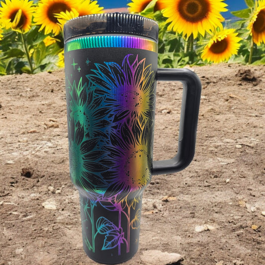 40oz Sunflower Wrap Tumbler